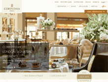 Tablet Screenshot of corinthia.com